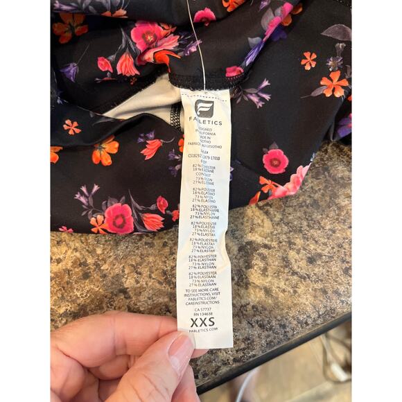 Fabletics NEW High Waist Floral Print Powerform Capri Leggings Size XXS - Picture 5 of 7